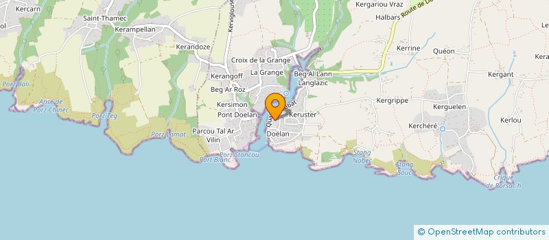 localisation de l'entreprise ZOE  CLOHARS-CARNOET