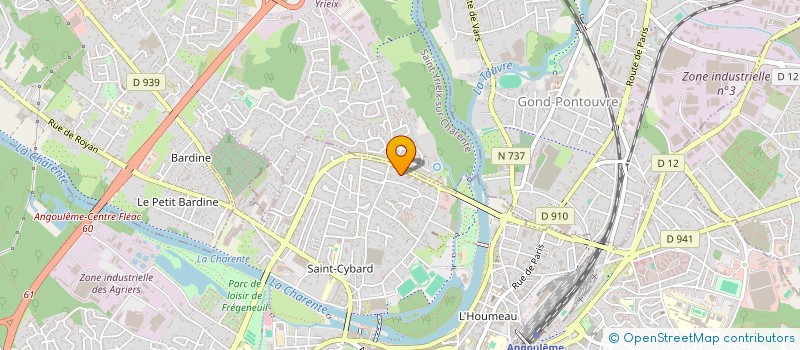 localisation de l'entreprise ZOE à ANGOULEME