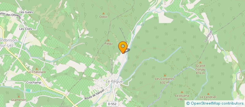 localisation de l'entreprise ZOE  LE PEGUE