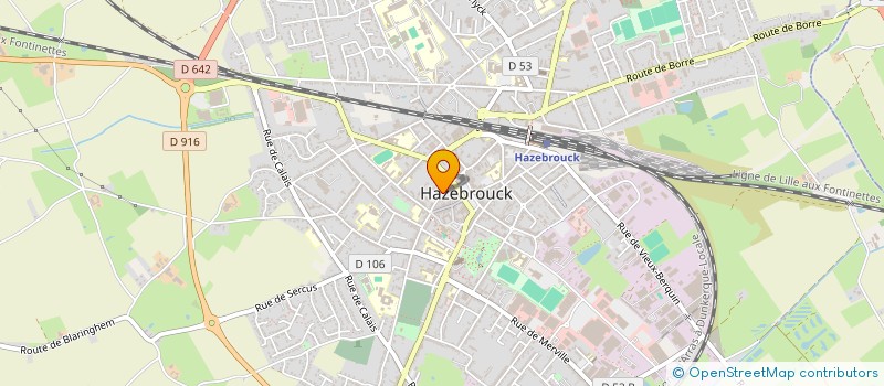 localisation de l'entreprise ZOE  HAZEBROUCK