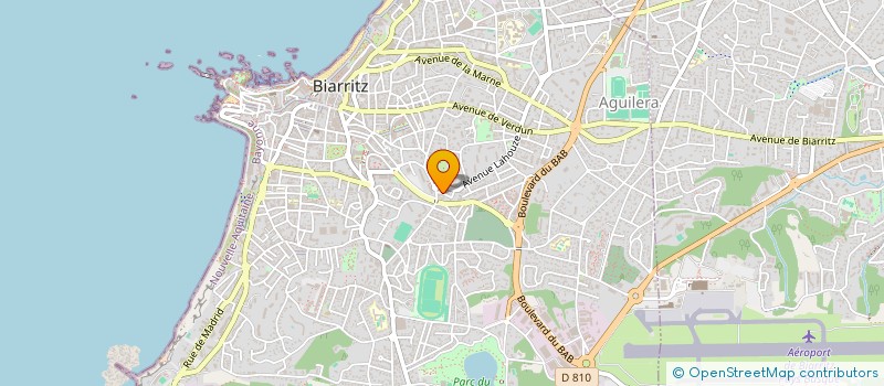 localisation de l'entreprise ZOE à BIARRITZ