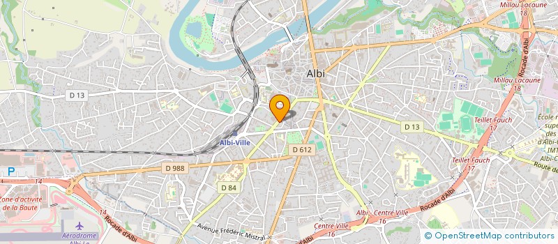 localisation de l'entreprise ZOE à ALBI