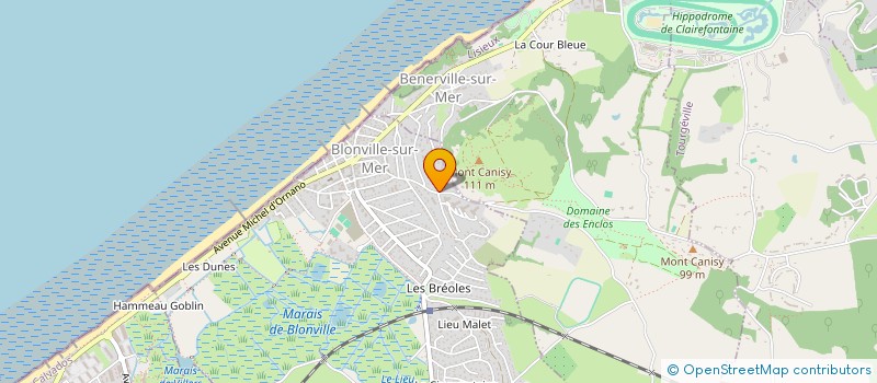 localisation de l'entreprise ZOE  BLONVILLE-SUR-MER