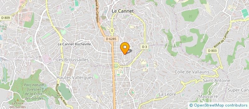 localisation de l'entreprise ZOE à LE CANNET