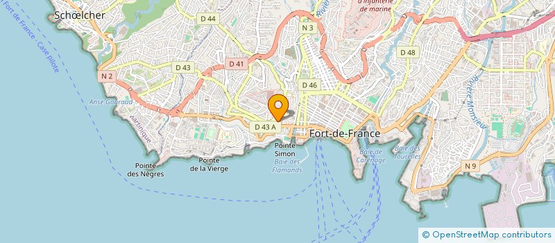 localisation de l'entreprise ZOE à FORT-DE-FRANCE