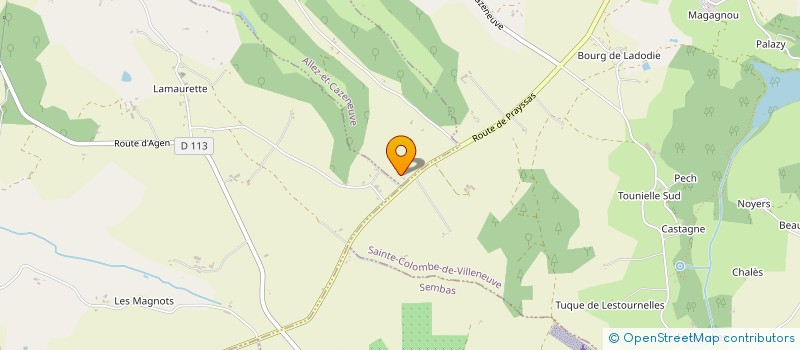 localisation de l'entreprise ZOE  ALLEZ-ET-CAZENEUVE