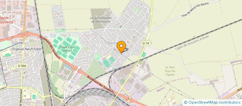 localisation de l'entreprise ZOE-CHATAIGNE  BETHENY