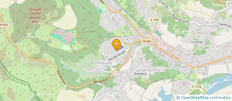 localisation de l'entreprise ZOE.COM  ROZERIEULLES