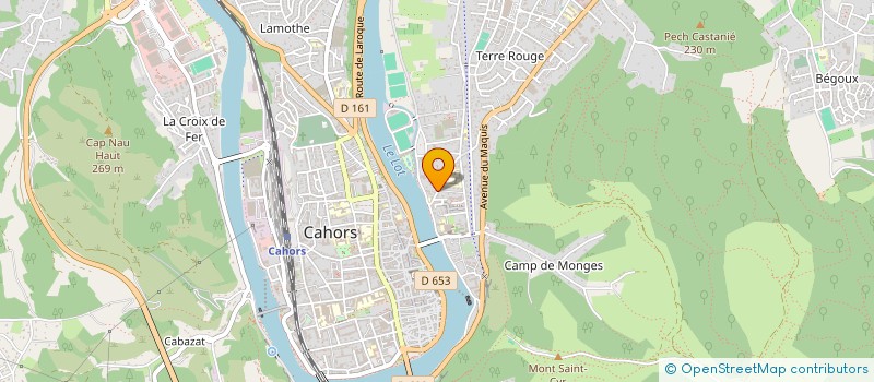 localisation de l'entreprise ZOE - GERALD  CAHORS