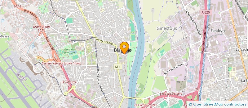 localisation de l'entreprise ZOE II  BLAGNAC