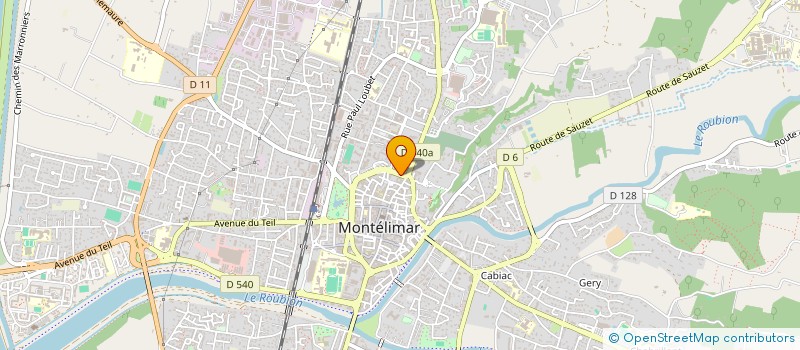 localisation de l'entreprise ZOE LA TOQUEE à MONTELIMAR