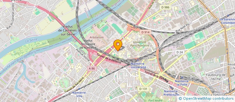 localisation de l'entreprise ZOE LOGISTIC à NANTERRE