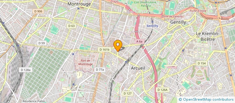 localisation de l'entreprise ZOE LUNA IMMOBILIER à ARCUEIL