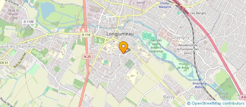 localisation de l'entreprise ZOE PROD à LONGJUMEAU