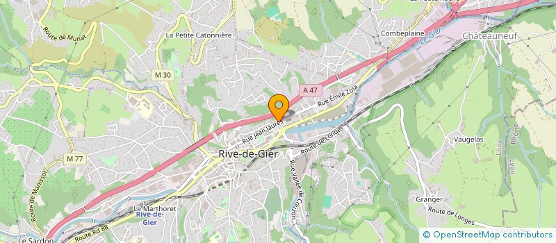 localisation de l'entreprise ZOE TENDANCES à RIVE-DE-GIER