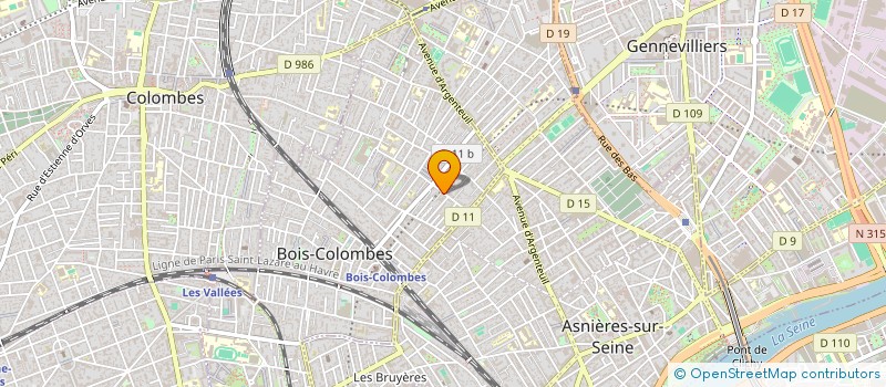 localisation de l'entreprise ZOEBUS à BOIS-COLOMBES