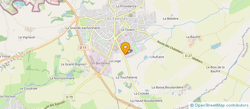 localisation de l'entreprise ZOECLA  LES EPESSES