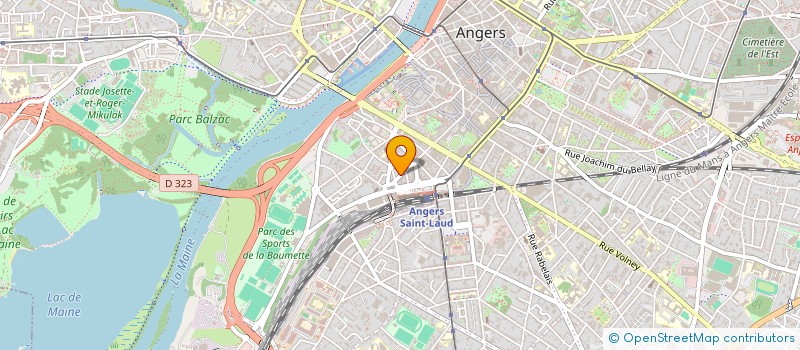 localisation de l'entreprise ZOEIMMO à ANGERS