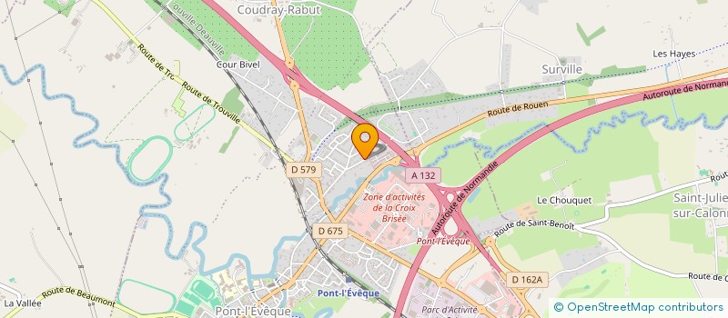 localisation de l'entreprise ZOEJONAS  PONT L'EVEQUE