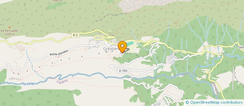 localisation de l'entreprise ZOELIERES  GREOLIERES