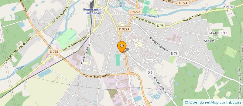 localisation de l'entreprise ZOELOUP  ROMORANTIN-LANTHENAY