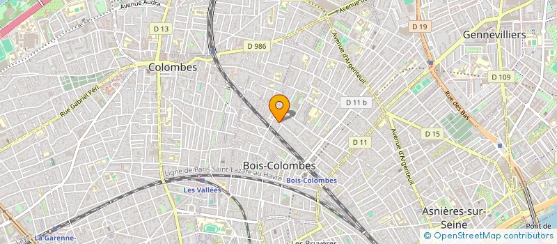 localisation de l'entreprise ZOESTARR à BOIS-COLOMBES