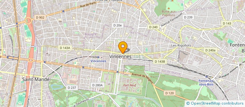 localisation de l'entreprise ZOETHE à VINCENNES