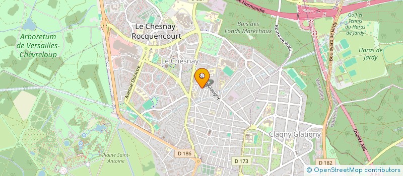 localisation de l'entreprise ZOEVA INVEST  LE CHESNAY-ROCQUENCOURT