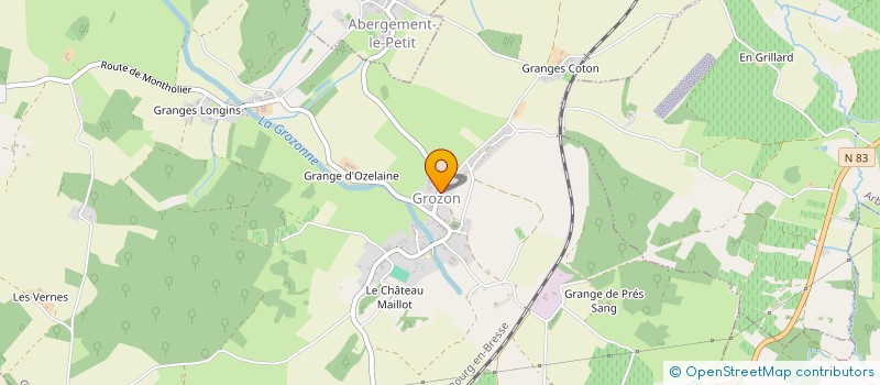 localisation de l'entreprise ZOFI  GROZON