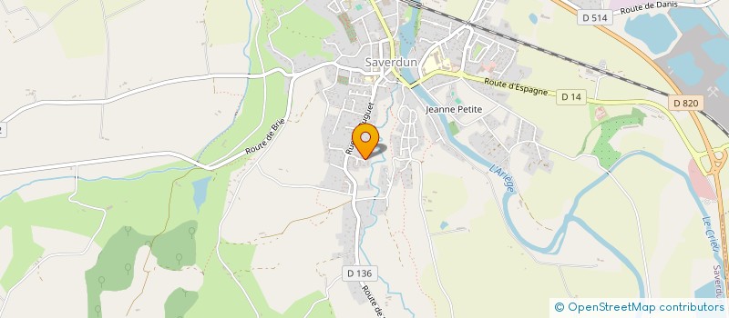 localisation de l'entreprise ZOGREV MAX à SAVERDUN