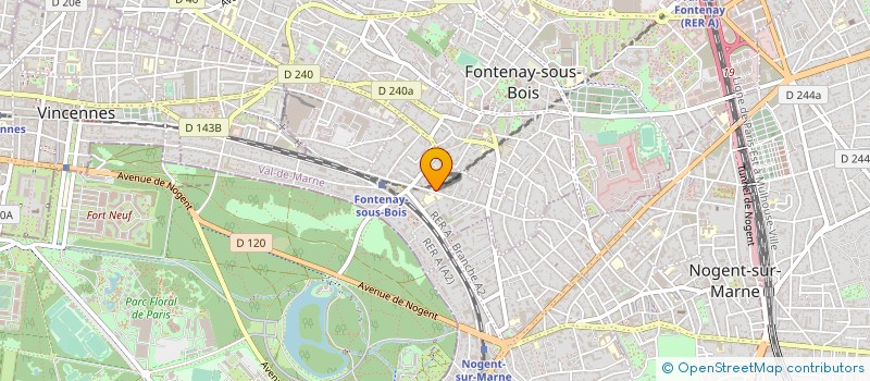 localisation de l'entreprise ZOHA à FONTENAY-SOUS-BOIS
