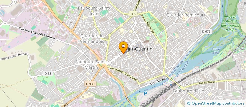 localisation de l'entreprise ZOHA CONSEIL BATI COURTAGE à SAINT-QUENTIN