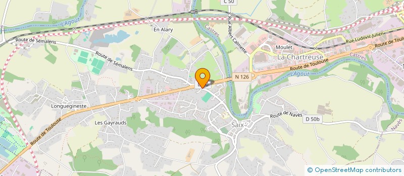localisation de l'entreprise ZOHE à SAIX