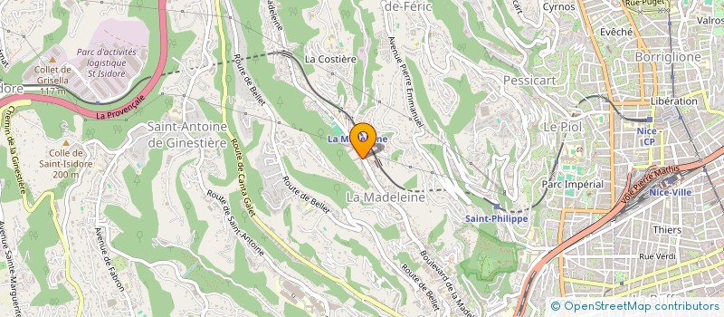 localisation de l'entreprise ZOHRA MUA  NICE