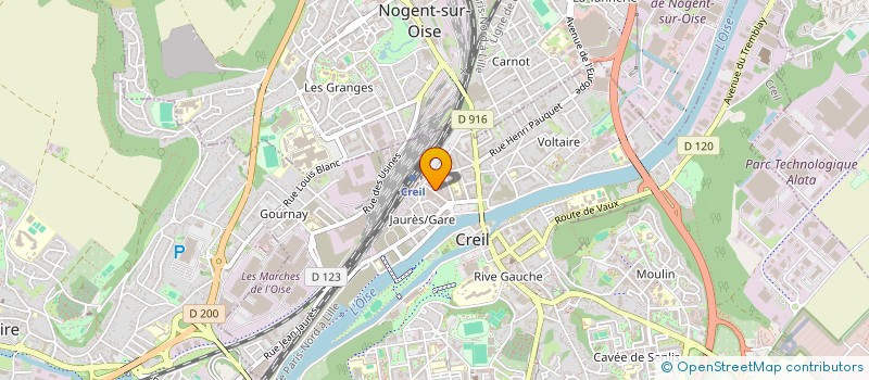 localisation de l'entreprise ZOHRA OPTIC à CREIL