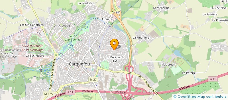 localisation de l'entreprise ZOI CONSULTING à CARQUEFOU