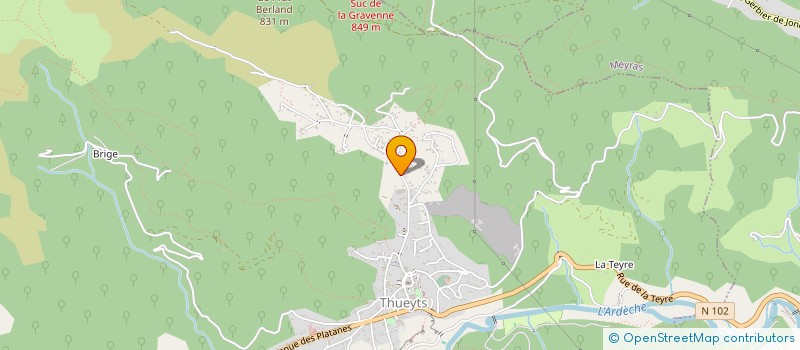 localisation de l'entreprise ZOJALA  THUEYTS