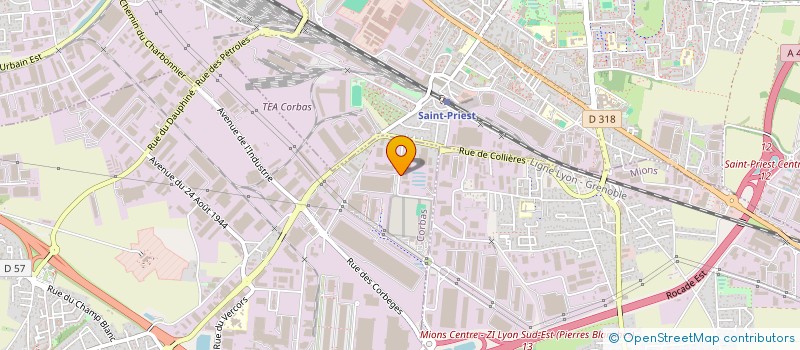 localisation de l'entreprise ZOL LYON à CORBAS