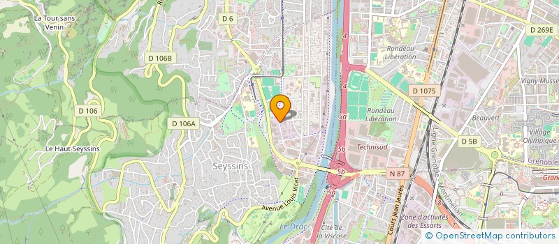 localisation de l'entreprise ZOLA à SEYSSINS