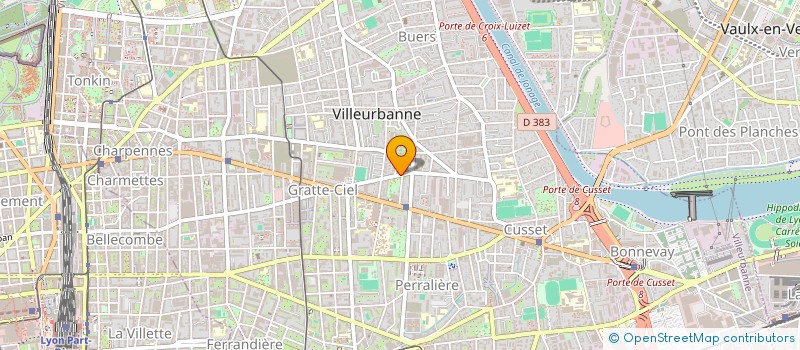 localisation de l'entreprise ZOLA  VILLEURBANNE