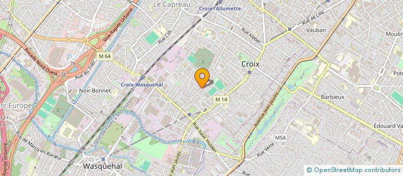 localisation de l'entreprise ZOLA IMMOBILIER à CROIX