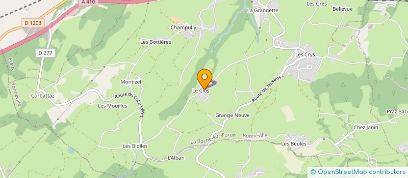 localisation de l'entreprise ZOLI  LA ROCHE-SUR-FORON