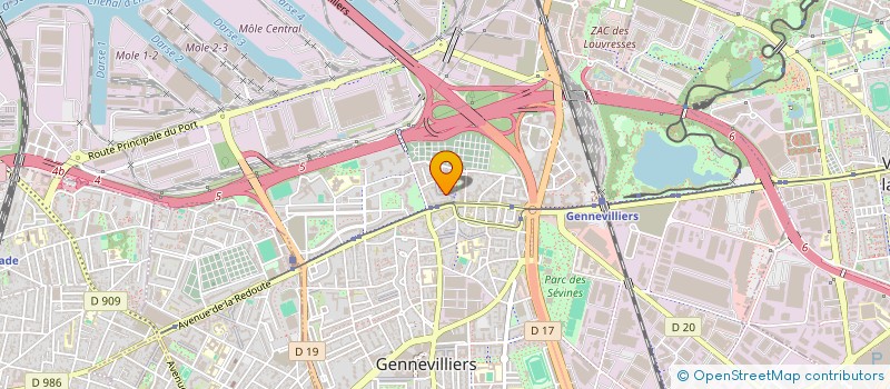 localisation de l'entreprise ZOLI EXOTIC CENTER à GENNEVILLIERS