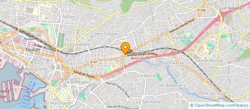 localisation de l'entreprise ZOLLA VIANDES SARL  TOULON