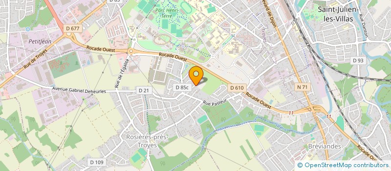 localisation de l'entreprise ZOLUMBIA CONSEIL  ROSIERES-PRES-TROYES