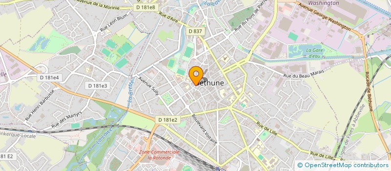 localisation de l'entreprise ZOLUREN  BETHUNE