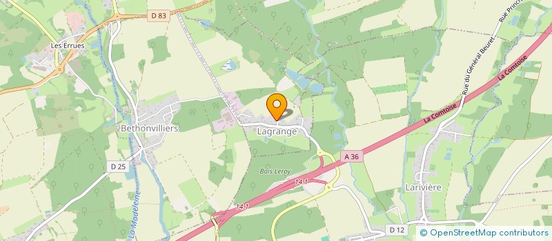 localisation de l'entreprise ZOLYCROIX à LAGRANGE