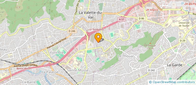 localisation de l'entreprise ZOMAX à LA VALETTE-DU-VAR