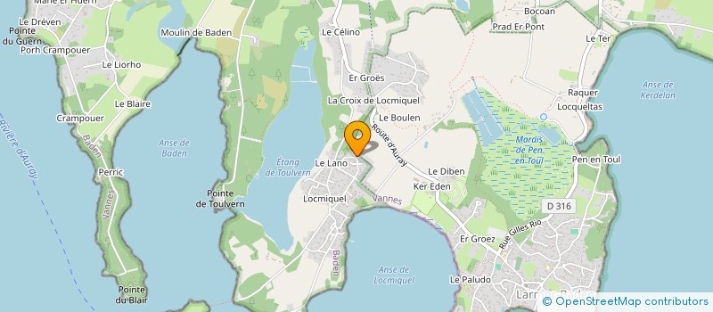 localisation de l'entreprise ZOMENO JEAN-MICHEL ET MONIQUE  BADEN