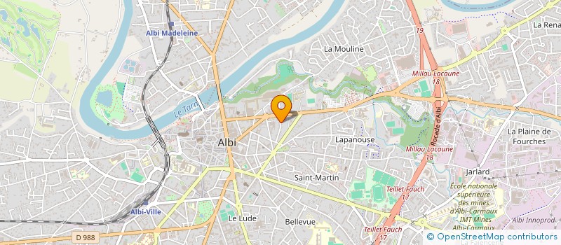 localisation de l'entreprise ZOMEO à ALBI